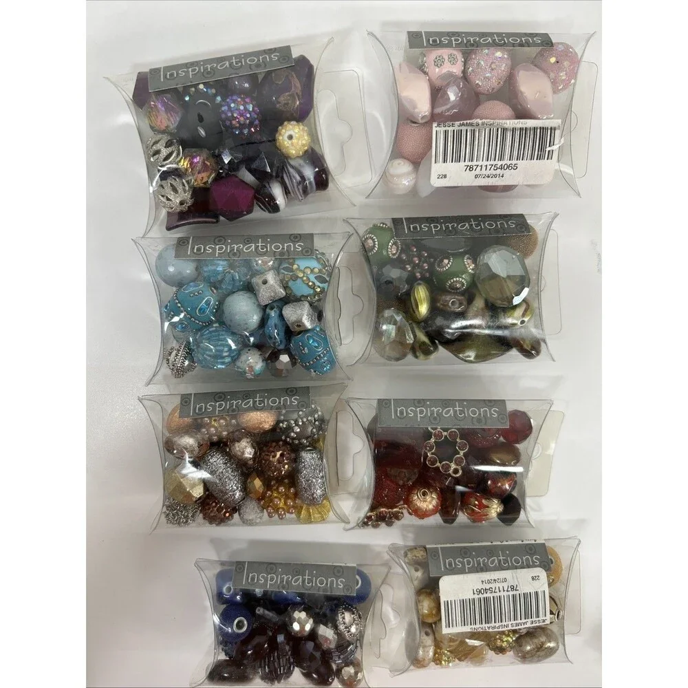 Lot Jesse James Inspiration Boho Focal Craft Beads Jewelry Making Orchid Blue